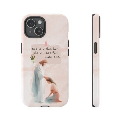 Christian Bible Verse Phone Case God is Within Her Psalm 46 5 Phone Case iPhone 16 15 14 13 12 Pro Max Samsung S24 S23 S22 S21 Plus Ultra