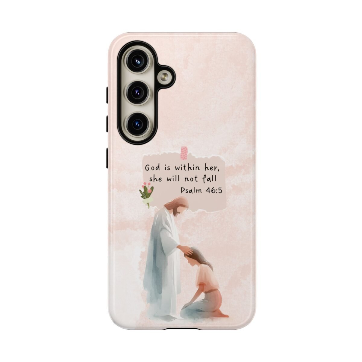Christian Bible Verse Phone Case God is Within Her Psalm 46 5 Phone Case iPhone 16 15 14 13 12 Pro Max Samsung S24 S23 S22 S21 Plus Ultra