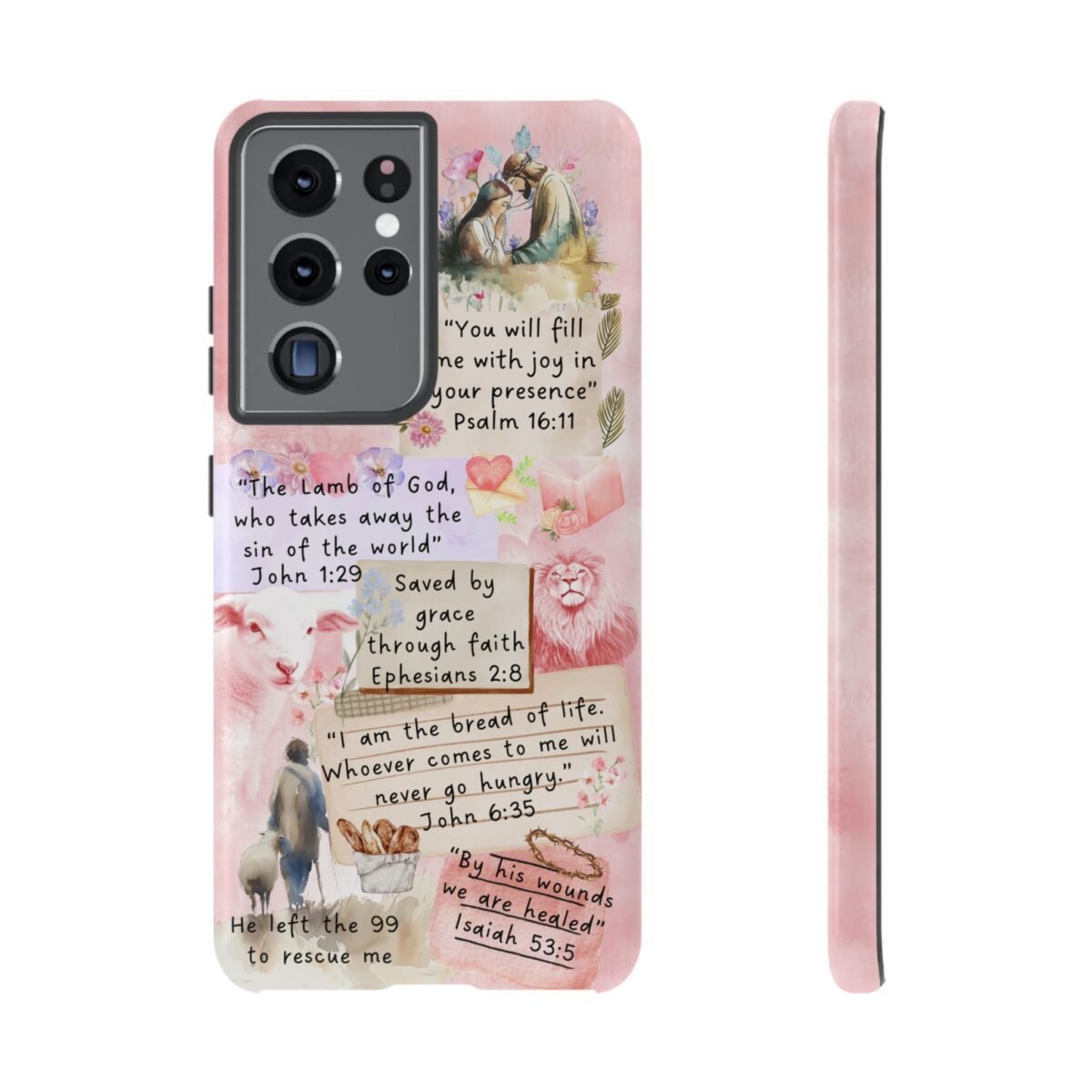 Christian Bible Verse Phone Case Christian Collage Phone Case Faith Phone Casing iPhone Samsung Galaxy Google Pixel iPhone 16 Phone Cover