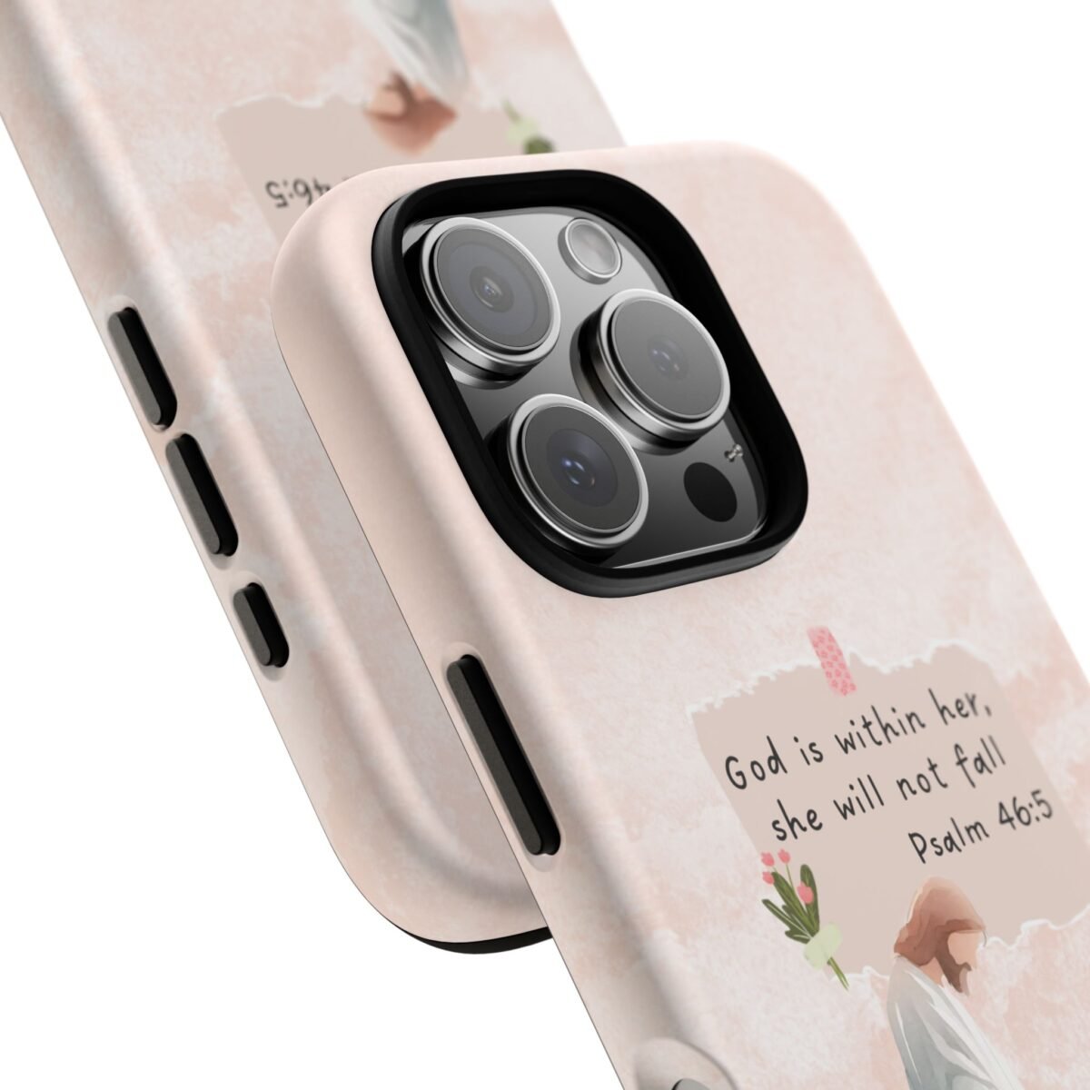 Christian Bible Verse Phone Case God is Within Her Psalm 46 5 Phone Case iPhone 16 15 14 13 12 Pro Max Samsung S24 S23 S22 S21 Plus Ultra
