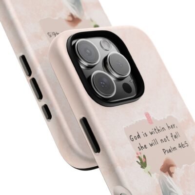 Christian Bible Verse Phone Case God is Within Her Psalm 46 5 Phone Case iPhone 16 15 14 13 12 Pro Max Samsung S24 S23 S22 S21 Plus Ultra
