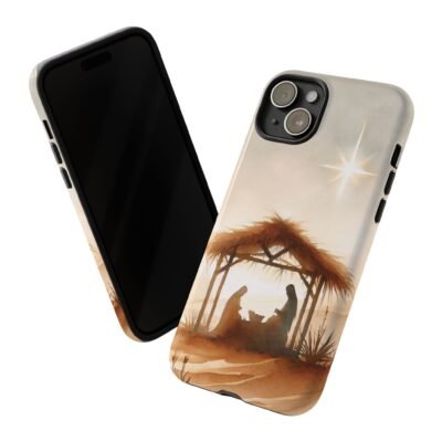 Nativity Phone Case Christian Phone Case Christmas Phone Casing iPhone Samsung Galaxy Google Pixel Phone Cover Faith Jesus Mary and Joseph