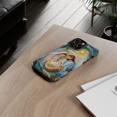 Nativity Phone Case Christian Phone Case Paper Cut 3D Effect Christmas Phone Casing iPhone Samsung Galaxy Google Pixel Faith Phone Cover
