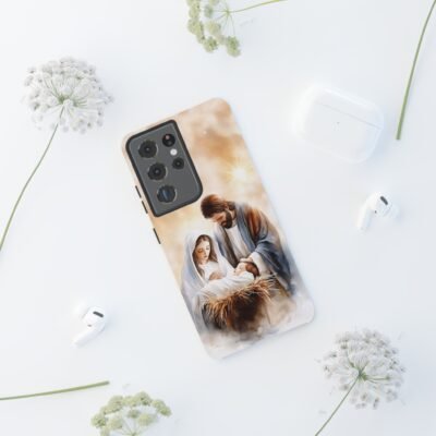 Nativity Phone Case Christian Phone Case Christmas Phone Casing iPhone Samsung Galaxy Google Pixel Phone Cover Faith Jesus Mary and Joseph