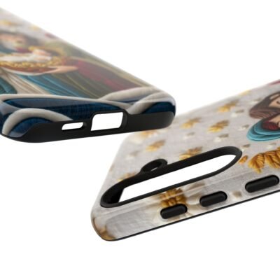 Nativity Embroidered Effect Phone Case Christmas Phone Casing iPhone Samsung Galaxy Google Pixel Phone Cover Faith Jesus Mary and Joseph