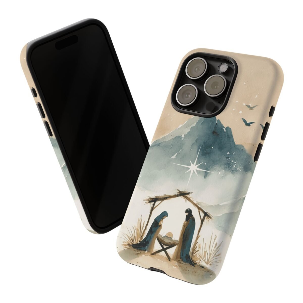 Nativity Phone Case Christian Phone Case Christmas Phone Casing iPhone Samsung Galaxy Google Pixel Phone Cover Faith Jesus Mary and Joseph