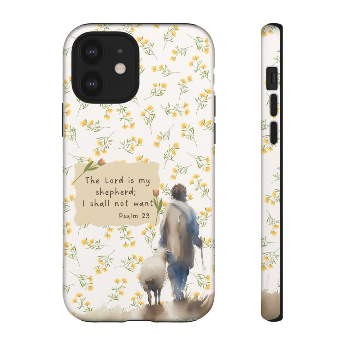 Christian Verse Phone Case The Lord is my Shepherd Psalm 23 Phone Case iPhone 16 15 14 13 12 Pro Max Samsung S24 S23 S22 S21 Plus Ultra