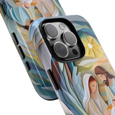 Nativity Phone Case Christian Phone Case Paper Cut 3D Effect Christmas Phone Casing iPhone Samsung Galaxy Google Pixel Faith Phone Cover