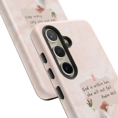 Christian Bible Verse Phone Case God is Within Her Psalm 46 5 Phone Case iPhone 16 15 14 13 12 Pro Max Samsung S24 S23 S22 S21 Plus Ultra
