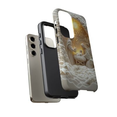 Nativity Phone Case Christian Phone Case 3D Effect Christmas Phone Casing iPhone Samsung Galaxy Google Pixel Faith Jesus Mary Joseph Case