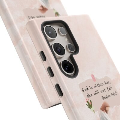 Christian Bible Verse Phone Case God is Within Her Psalm 46 5 Phone Case iPhone 16 15 14 13 12 Pro Max Samsung S24 S23 S22 S21 Plus Ultra