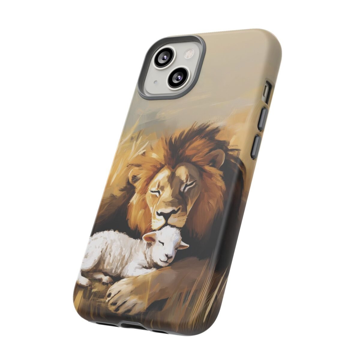 Copy of Lion and the Lamb Christian Phone Case iPhone Samsung Galaxy Google Pixel Faith in Jesus God Phone Cover Christian Inspired Gift Phone Case