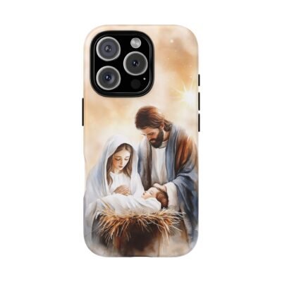 Nativity Phone Case Christian Phone Case Christmas Phone Casing iPhone Samsung Galaxy Google Pixel Phone Cover Faith Jesus Mary and Joseph