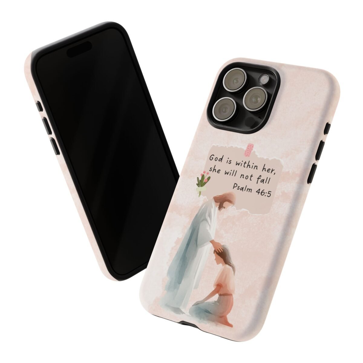 Christian Bible Verse Phone Case God is Within Her Psalm 46 5 Phone Case iPhone 16 15 14 13 12 Pro Max Samsung S24 S23 S22 S21 Plus Ultra