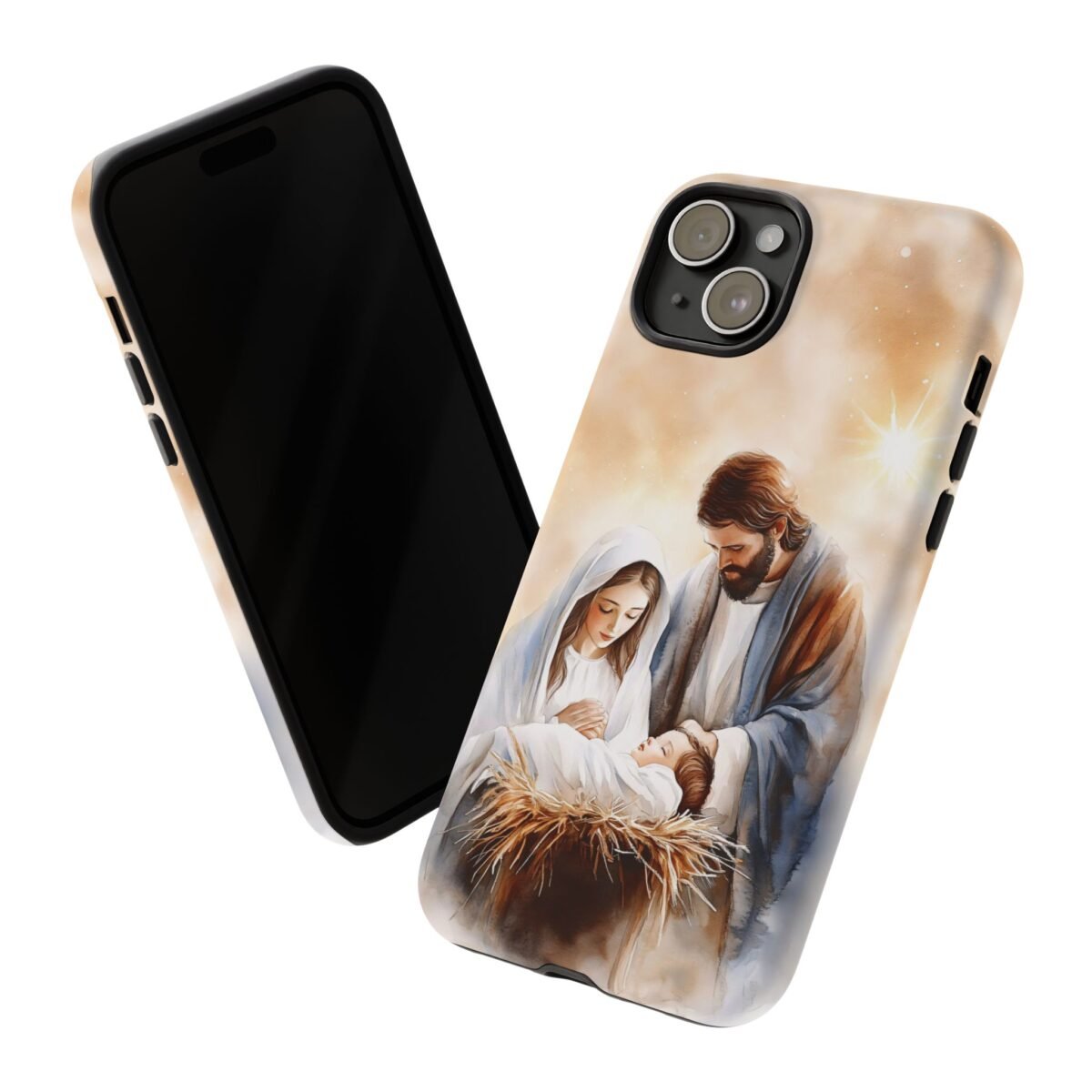 Nativity Phone Case Christian Phone Case Christmas Phone Casing iPhone Samsung Galaxy Google Pixel Phone Cover Faith Jesus Mary and Joseph
