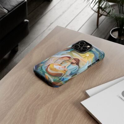 Nativity Phone Case Christian Phone Case Paper Cut 3D Effect Christmas Phone Casing iPhone Samsung Galaxy Google Pixel Faith Phone Cover