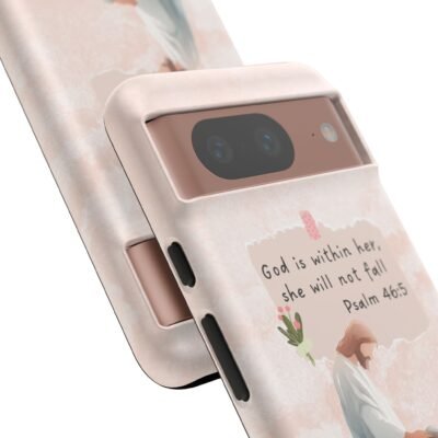 Christian Bible Verse Phone Case God is Within Her Psalm 46 5 Phone Case iPhone 16 15 14 13 12 Pro Max Samsung S24 S23 S22 S21 Plus Ultra