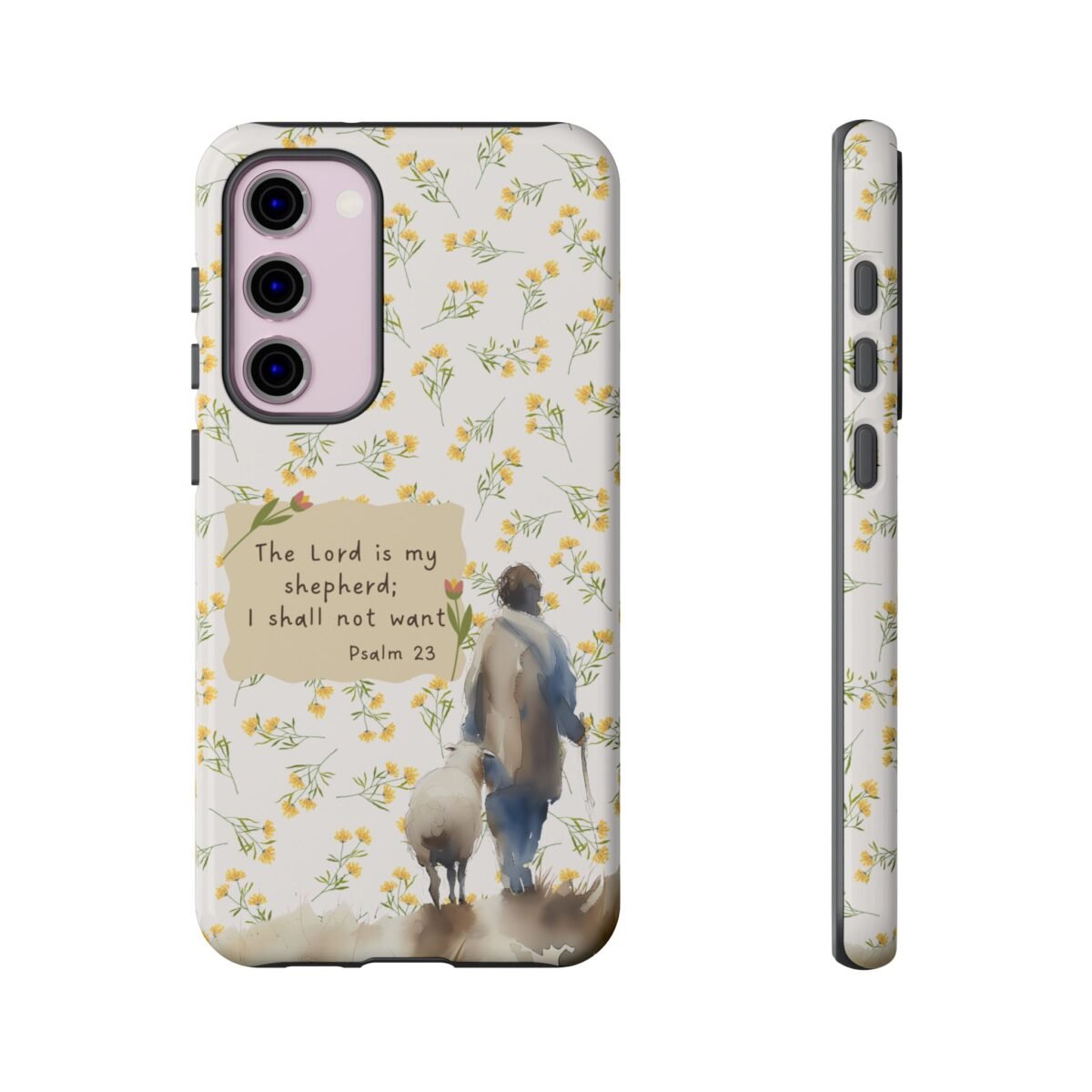 Christian Verse Phone Case The Lord is my Shepherd Psalm 23 Phone Case iPhone 16 15 14 13 12 Pro Max Samsung S24 S23 S22 S21 Plus Ultra