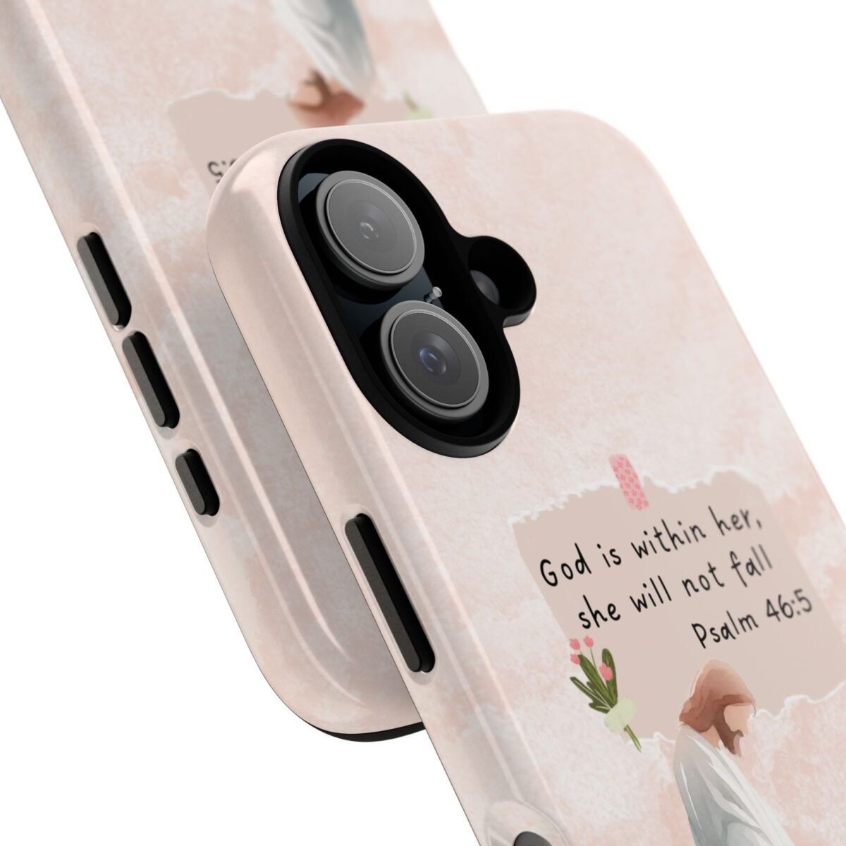 Christian Bible Verse Phone Case God is Within Her Psalm 46 5 Phone Case iPhone 16 15 14 13 12 Pro Max Samsung S24 S23 S22 S21 Plus Ultra