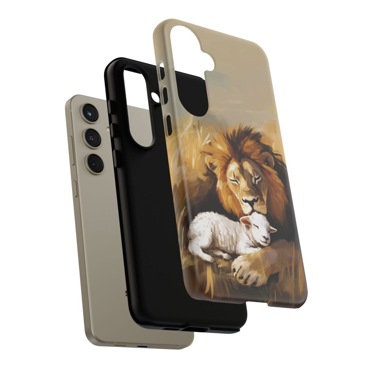 Copy of Lion and the Lamb Christian Phone Case iPhone Samsung Galaxy Google Pixel Faith in Jesus God Phone Cover Christian Inspired Gift Phone Case