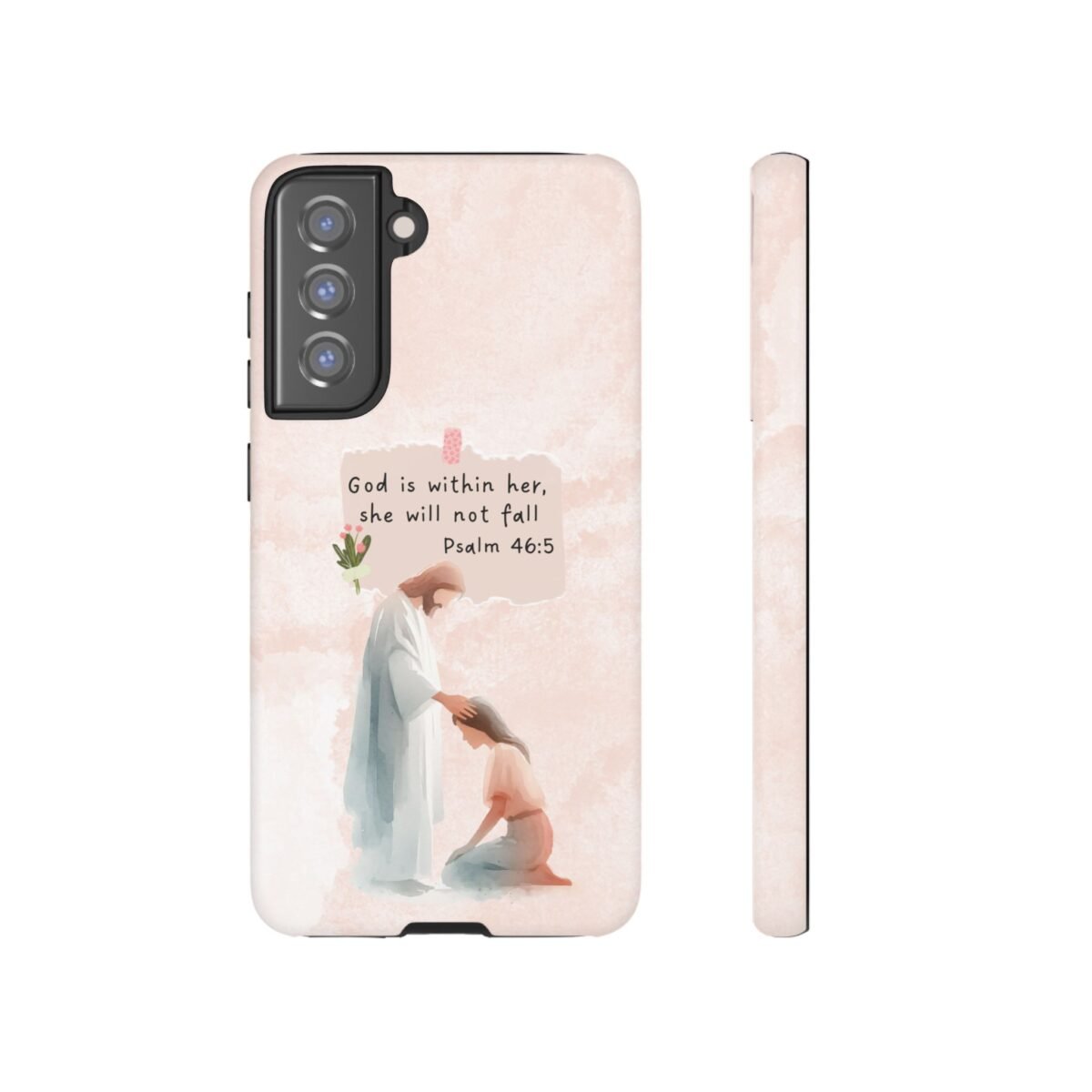 Christian Bible Verse Phone Case God is Within Her Psalm 46 5 Phone Case iPhone 16 15 14 13 12 Pro Max Samsung S24 S23 S22 S21 Plus Ultra