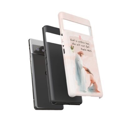 Christian Bible Verse Phone Case God is Within Her Psalm 46 5 Phone Case iPhone 16 15 14 13 12 Pro Max Samsung S24 S23 S22 S21 Plus Ultra