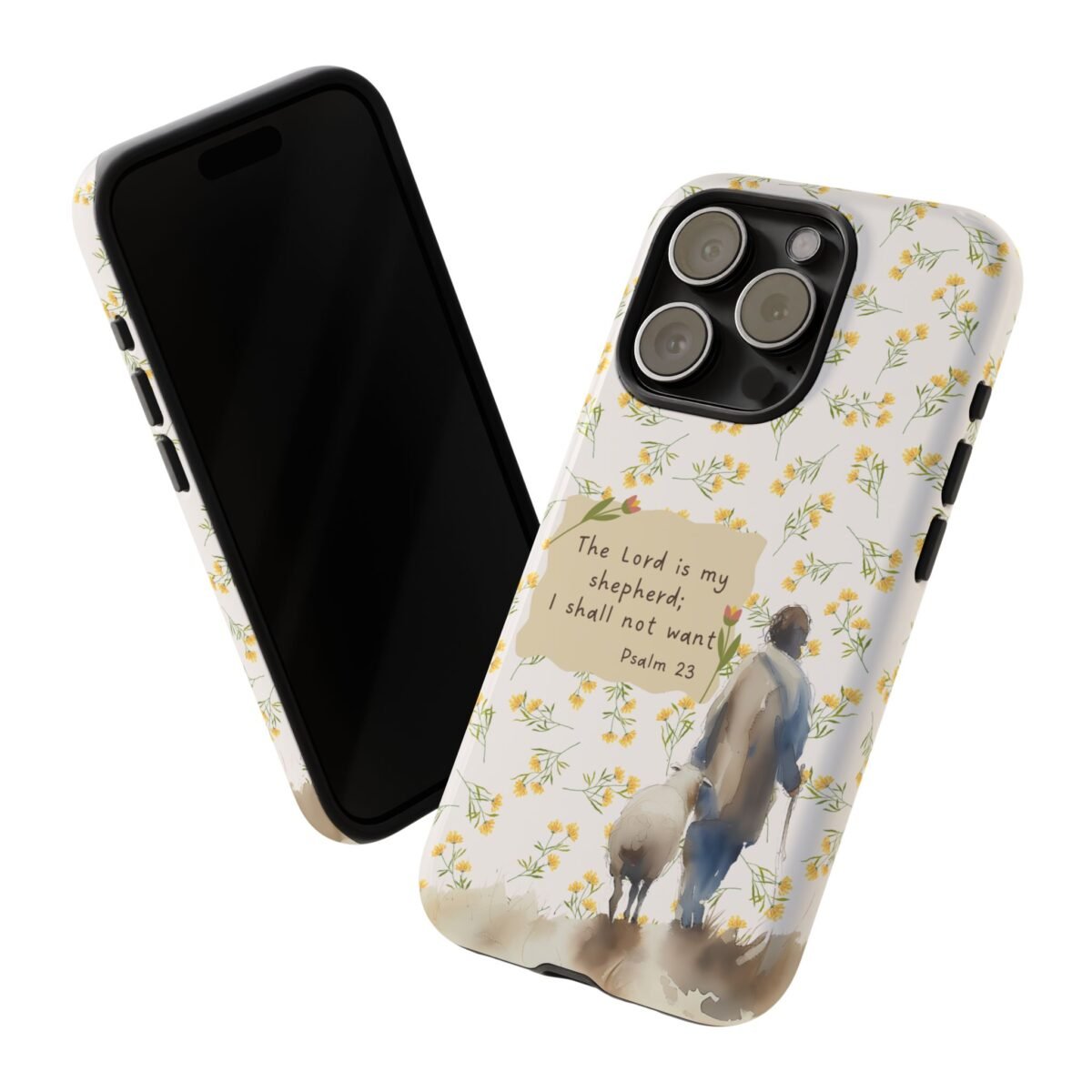 Christian Verse Phone Case The Lord is my Shepherd Psalm 23 Phone Case iPhone 16 15 14 13 12 Pro Max Samsung S24 S23 S22 S21 Plus Ultra