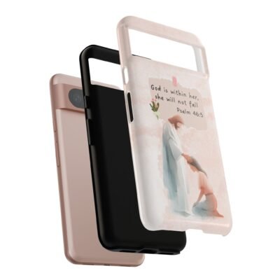 Christian Bible Verse Phone Case God is Within Her Psalm 46 5 Phone Case iPhone 16 15 14 13 12 Pro Max Samsung S24 S23 S22 S21 Plus Ultra
