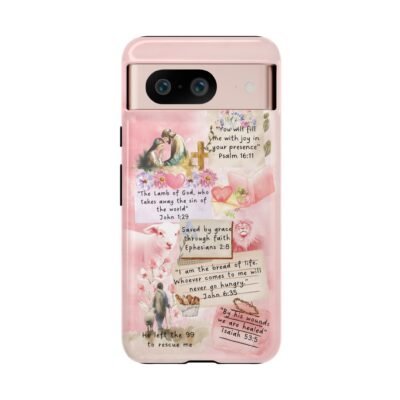 Christian Bible Verse Phone Case Christian Collage Phone Case Faith Phone Casing iPhone Samsung Galaxy Google Pixel iPhone 16 Phone Cover