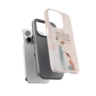 Christian Bible Verse Phone Case God is Within Her Psalm 46 5 Phone Case iPhone 16 15 14 13 12 Pro Max Samsung S24 S23 S22 S21 Plus Ultra