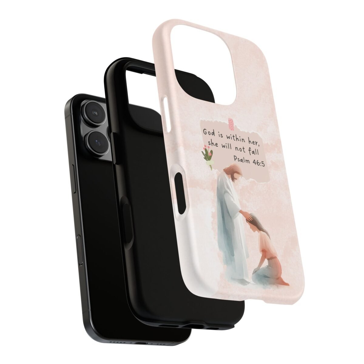 Christian Bible Verse Phone Case God is Within Her Psalm 46 5 Phone Case iPhone 16 15 14 13 12 Pro Max Samsung S24 S23 S22 S21 Plus Ultra