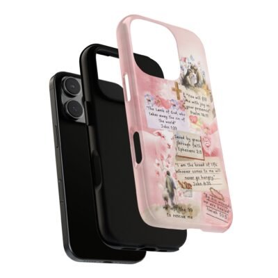Christian Bible Verse Phone Case Christian Collage Phone Case Faith Phone Casing iPhone Samsung Galaxy Google Pixel iPhone 16 Phone Cover