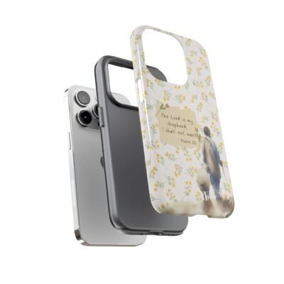 Christian Verse Phone Case The Lord is my Shepherd Psalm 23 Phone Case iPhone 16 15 14 13 12 Pro Max Samsung S24 S23 S22 S21 Plus Ultra