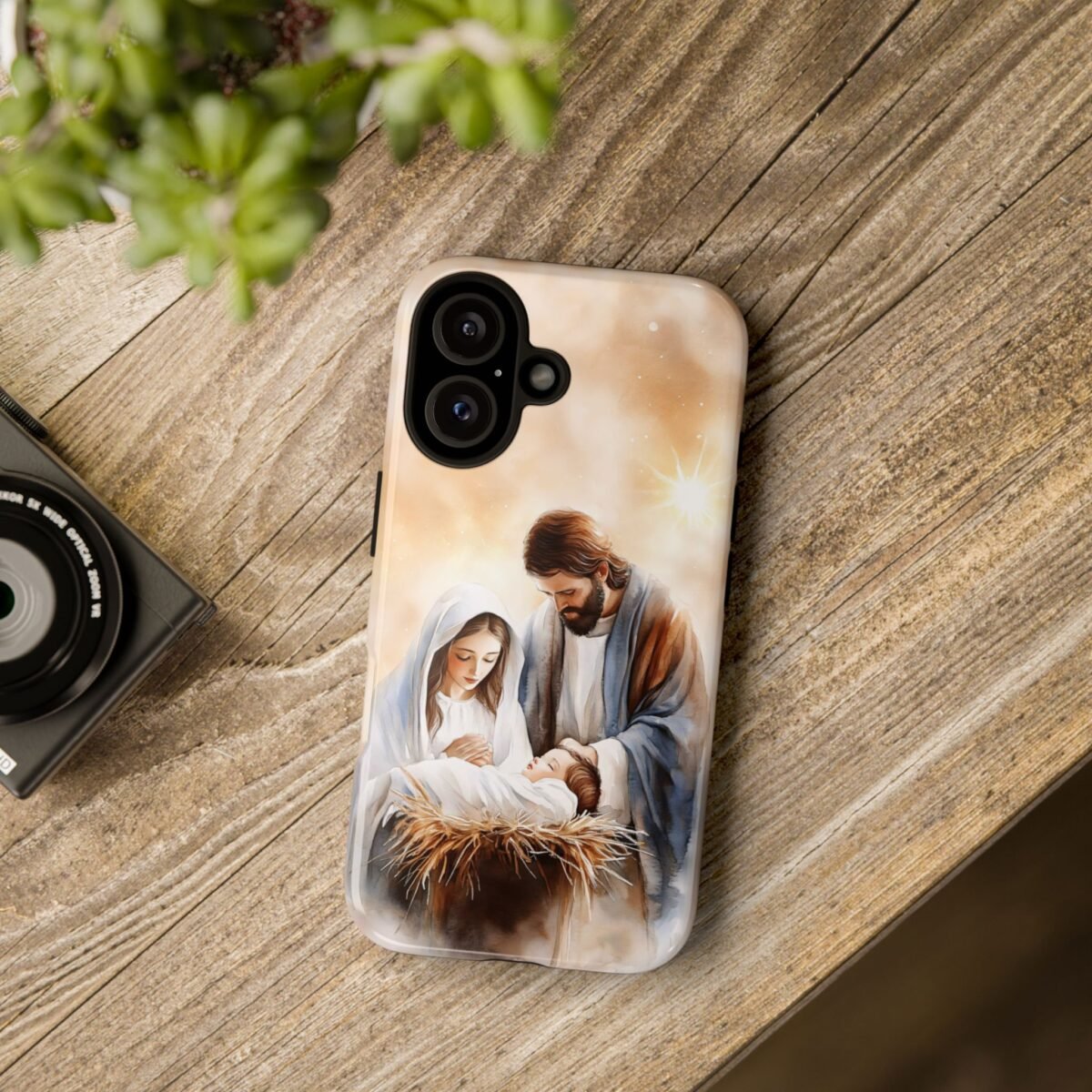 Nativity Phone Case Christian Phone Case Christmas Phone Casing iPhone Samsung Galaxy Google Pixel Phone Cover Faith Jesus Mary and Joseph
