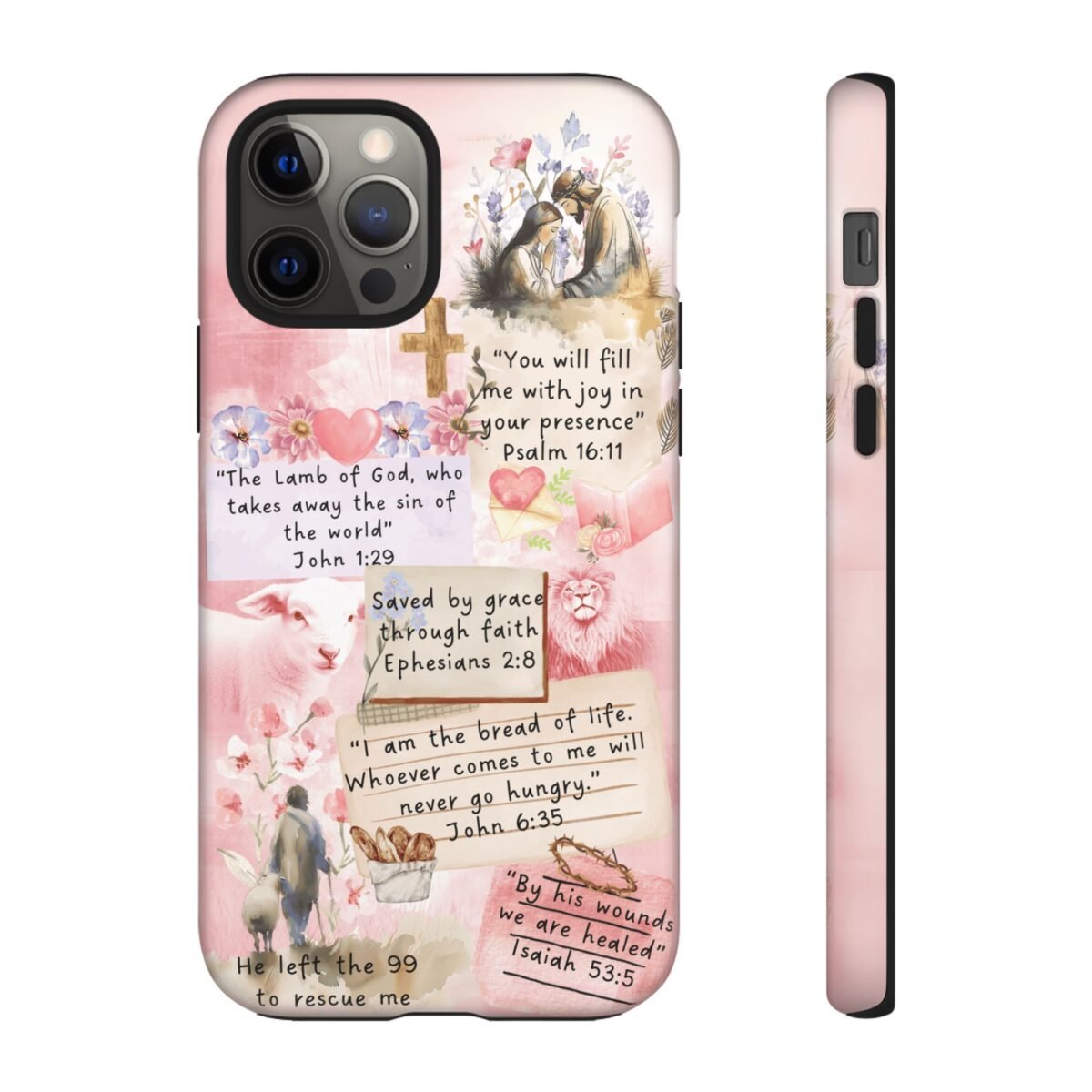 Christian Bible Verse Phone Case Christian Collage Phone Case Faith Phone Casing iPhone Samsung Galaxy Google Pixel iPhone 16 Phone Cover
