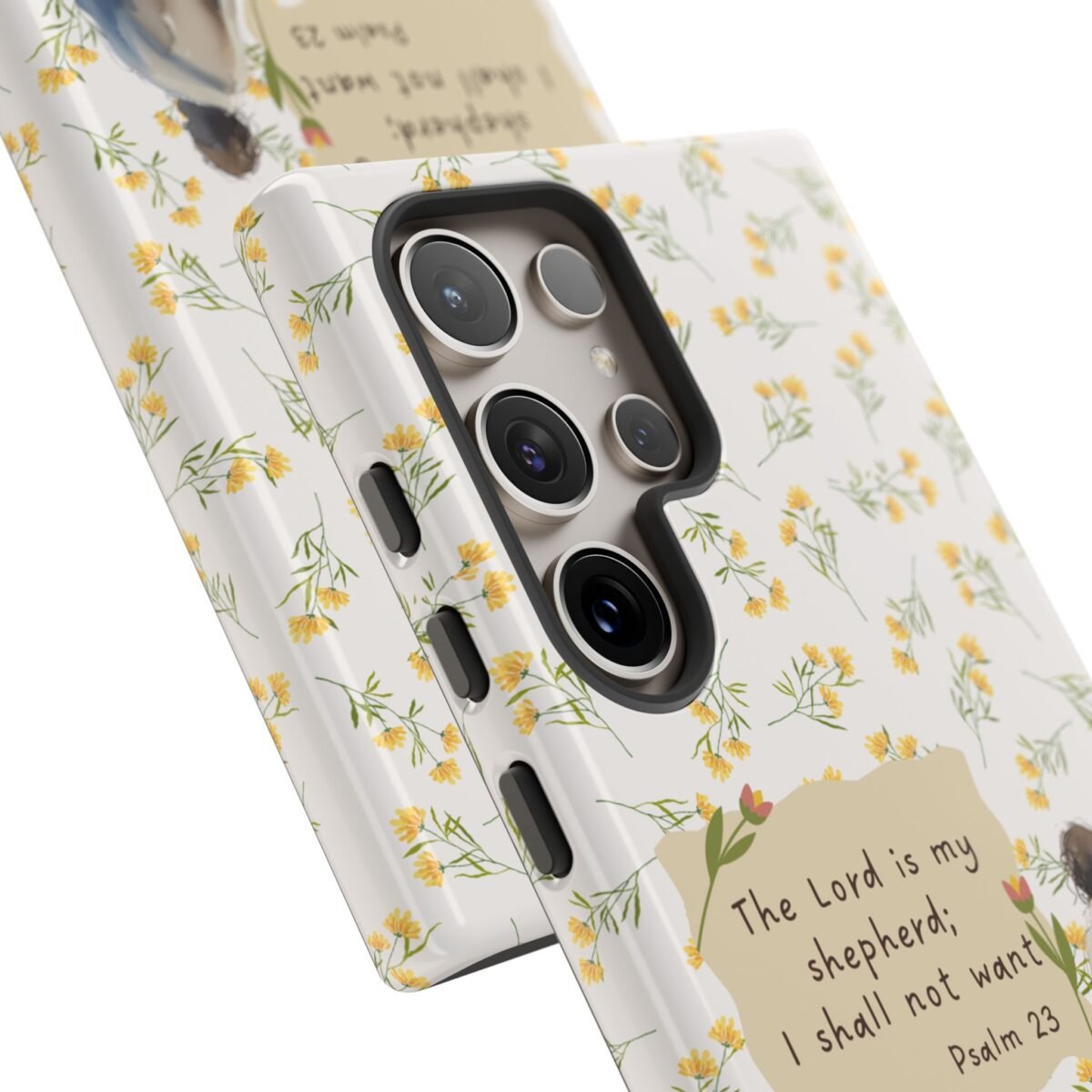 Christian Verse Phone Case The Lord is my Shepherd Psalm 23 Phone Case iPhone 16 15 14 13 12 Pro Max Samsung S24 S23 S22 S21 Plus Ultra