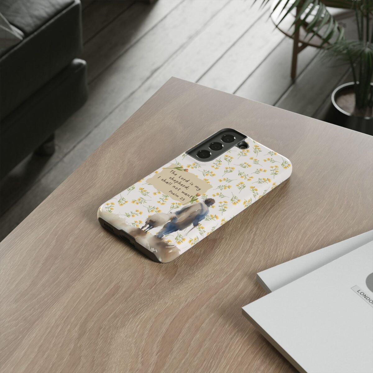 Christian Verse Phone Case The Lord is my Shepherd Psalm 23 Phone Case iPhone 16 15 14 13 12 Pro Max Samsung S24 S23 S22 S21 Plus Ultra