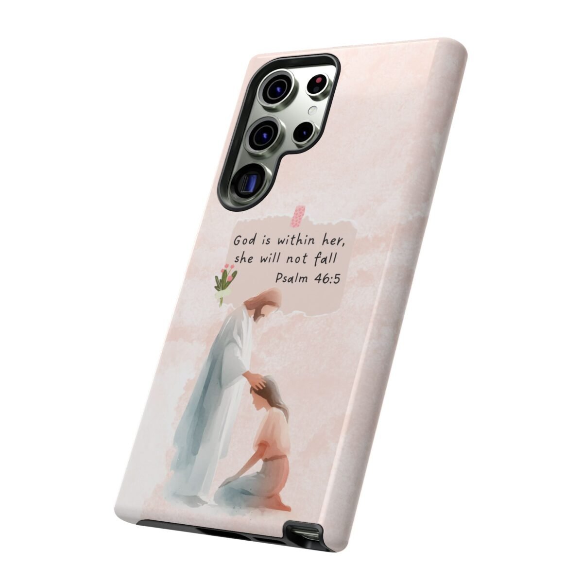 Christian Bible Verse Phone Case God is Within Her Psalm 46 5 Phone Case iPhone 16 15 14 13 12 Pro Max Samsung S24 S23 S22 S21 Plus Ultra