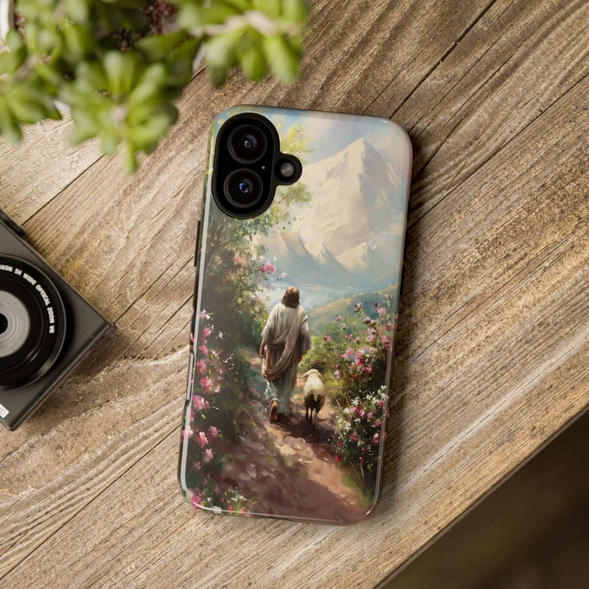 Christian Phone Case Jesus Leaves the 99 Jesus and the Sheep Phone Case Faith Phone Casing iPhone Samsung Galaxy Google Pixel iPhone 16 Case