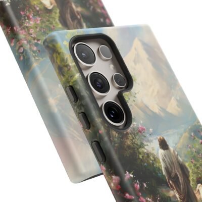 Christian Phone Case Jesus Leaves the 99 Jesus and the Sheep Phone Case Faith Phone Casing iPhone Samsung Galaxy Google Pixel iPhone 16 Case