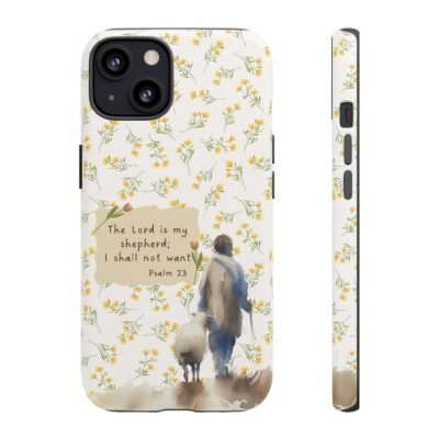 Christian Verse Phone Case The Lord is my Shepherd Psalm 23 Phone Case iPhone 16 15 14 13 12 Pro Max Samsung S24 S23 S22 S21 Plus Ultra
