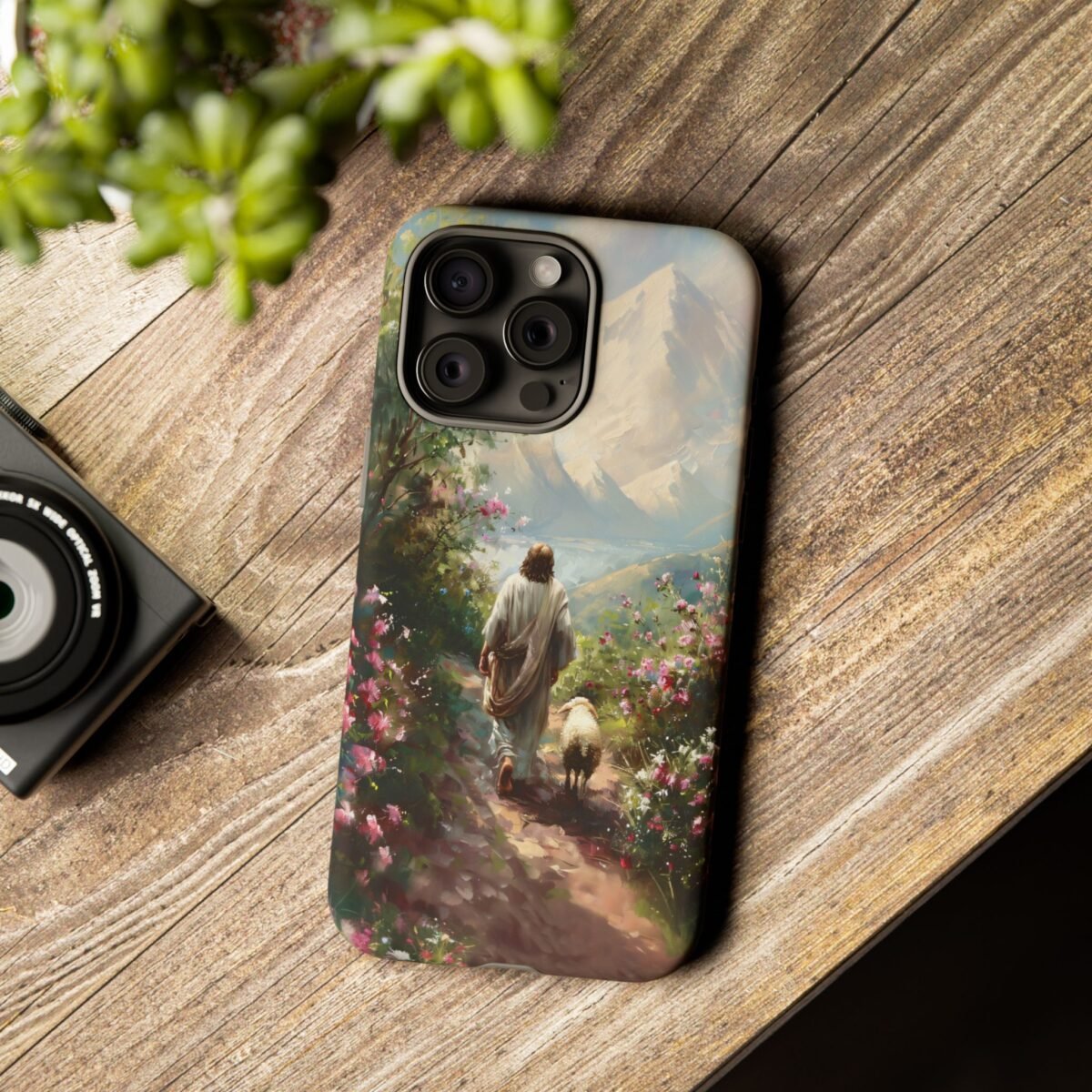 Christian Phone Case Jesus Leaves the 99 Jesus and the Sheep Phone Case Faith Phone Casing iPhone Samsung Galaxy Google Pixel iPhone 16 Case