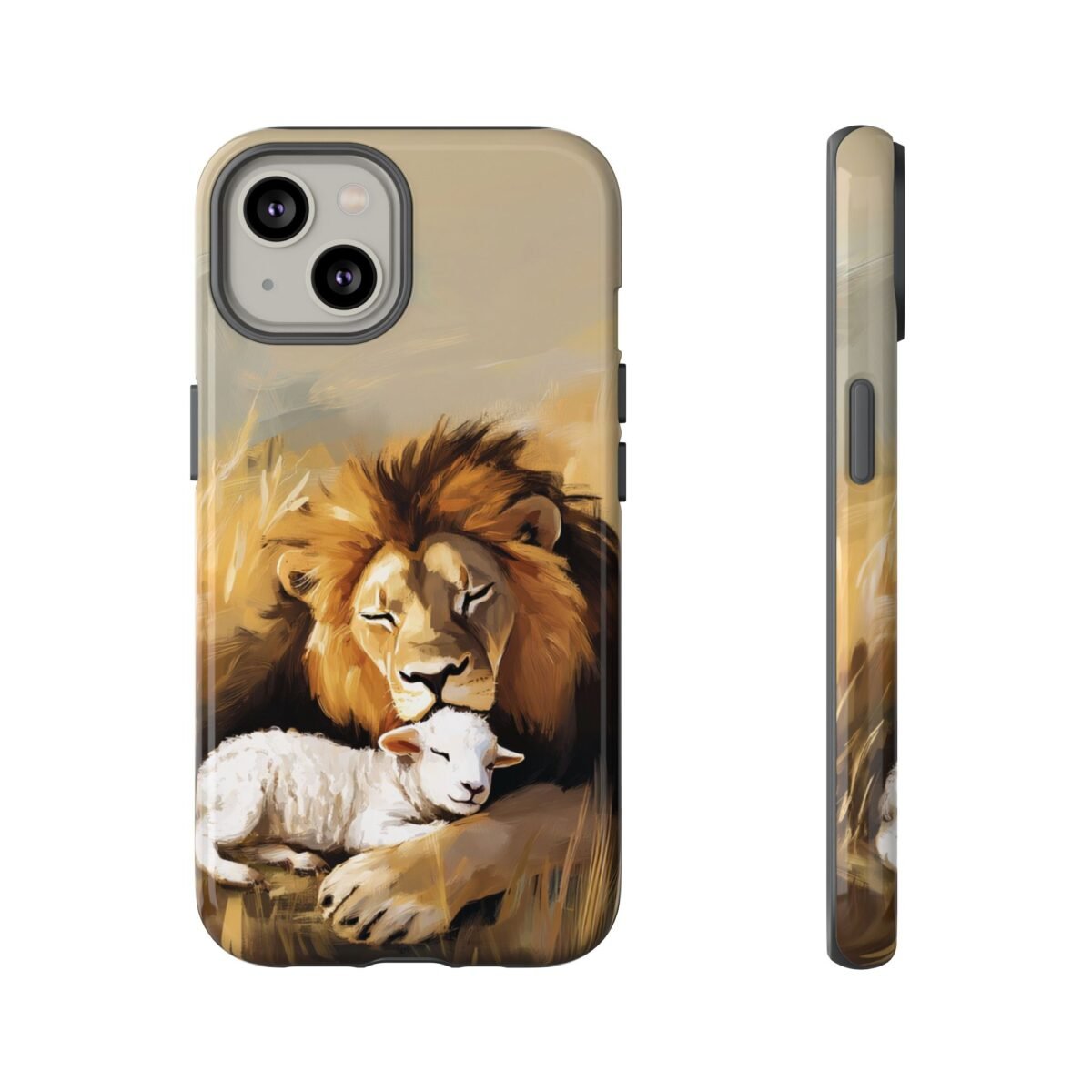 Copy of Lion and the Lamb Christian Phone Case iPhone Samsung Galaxy Google Pixel Faith in Jesus God Phone Cover Christian Inspired Gift Phone Case