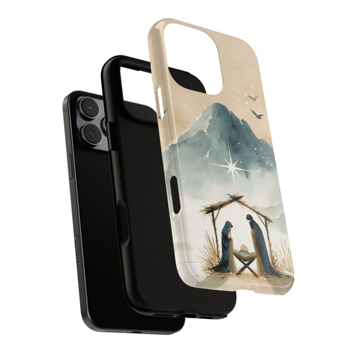 Nativity Phone Case Christian Phone Case Christmas Phone Casing iPhone Samsung Galaxy Google Pixel Phone Cover Faith Jesus Mary and Joseph