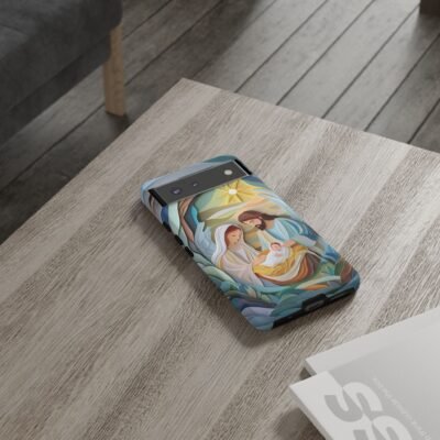 Nativity Phone Case Christian Phone Case Paper Cut 3D Effect Christmas Phone Casing iPhone Samsung Galaxy Google Pixel Faith Phone Cover