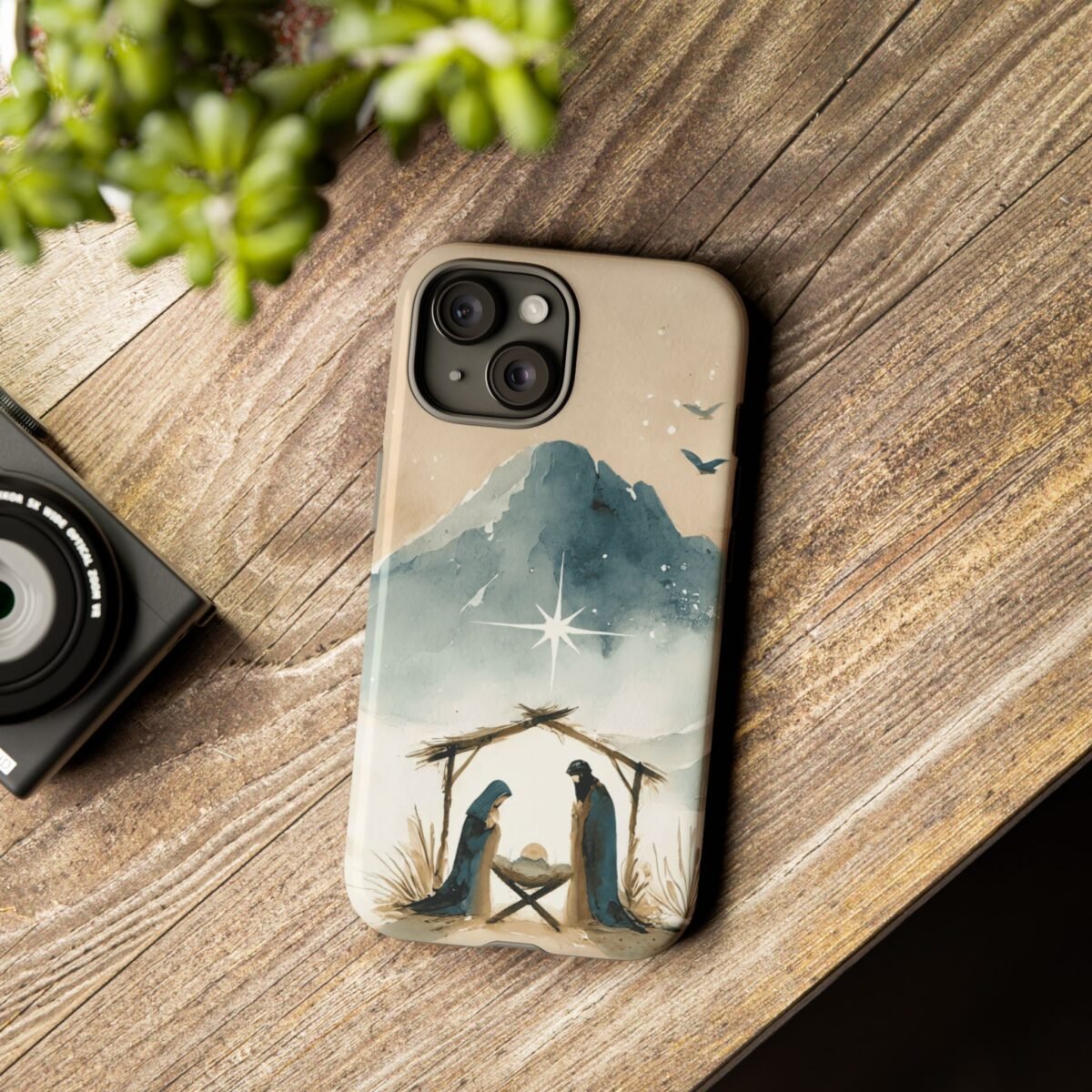 Nativity Phone Case Christian Phone Case Christmas Phone Casing iPhone Samsung Galaxy Google Pixel Phone Cover Faith Jesus Mary and Joseph