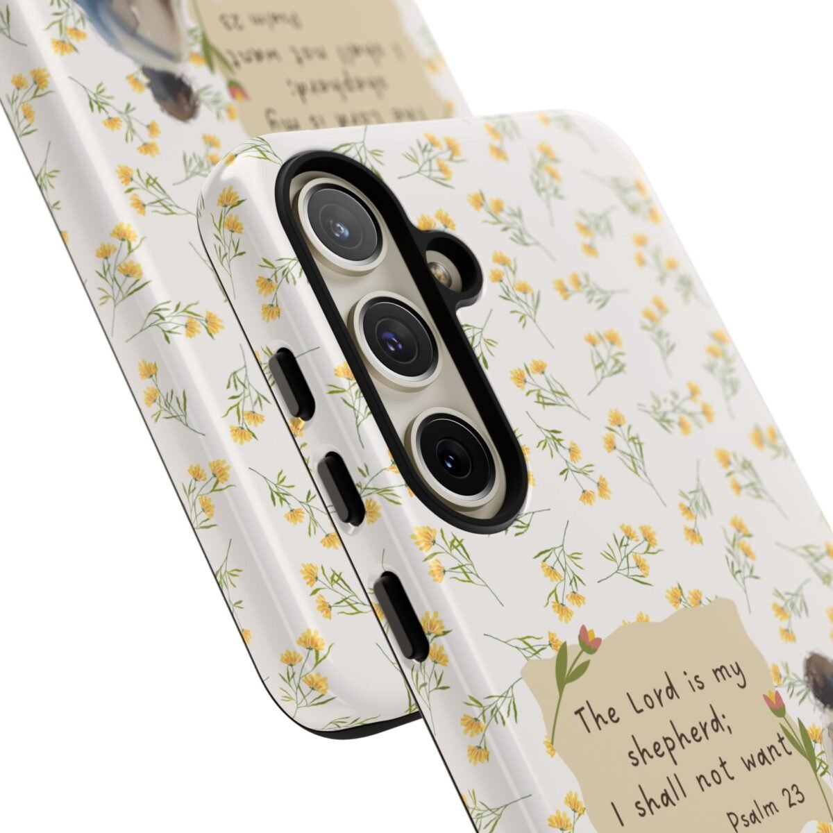 Christian Verse Phone Case The Lord is my Shepherd Psalm 23 Phone Case iPhone 16 15 14 13 12 Pro Max Samsung S24 S23 S22 S21 Plus Ultra