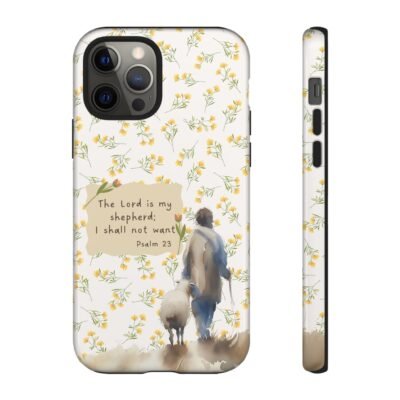 Christian Verse Phone Case The Lord is my Shepherd Psalm 23 Phone Case iPhone 16 15 14 13 12 Pro Max Samsung S24 S23 S22 S21 Plus Ultra