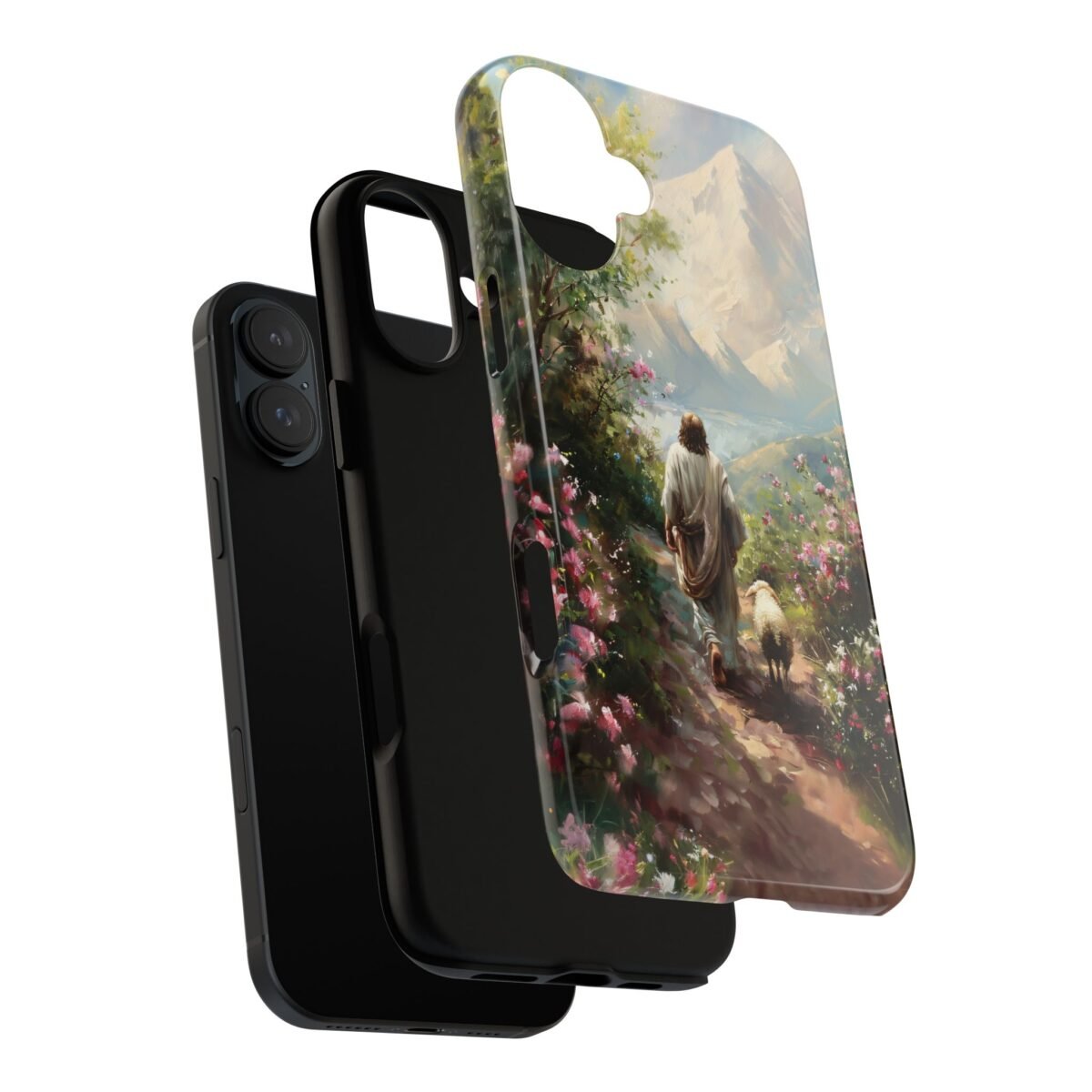 Christian Phone Case Jesus Leaves the 99 Jesus and the Sheep Phone Case Faith Phone Casing iPhone Samsung Galaxy Google Pixel iPhone 16 Case