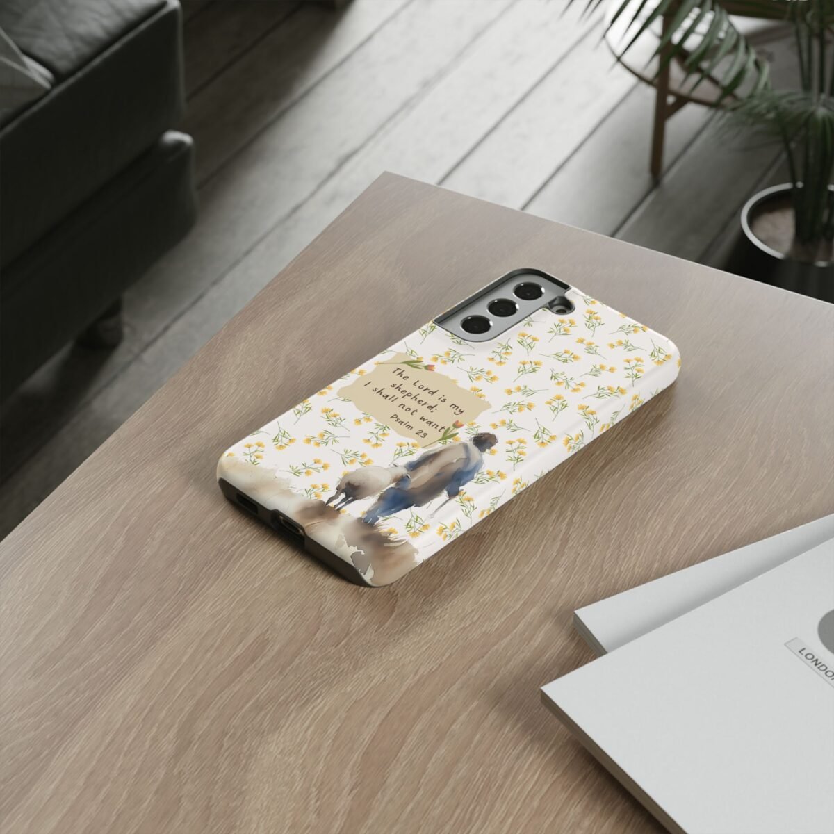 Christian Verse Phone Case The Lord is my Shepherd Psalm 23 Phone Case iPhone 16 15 14 13 12 Pro Max Samsung S24 S23 S22 S21 Plus Ultra
